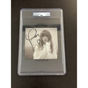 AUTOGRAPH Taylor Swift Tortured Poets HEART Signed CD PSA DNA Encapsulated 070